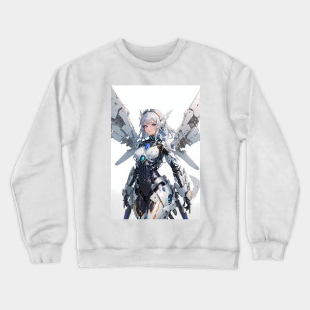 mechanical girl01 Crewneck Sweatshirt by BAMUTH